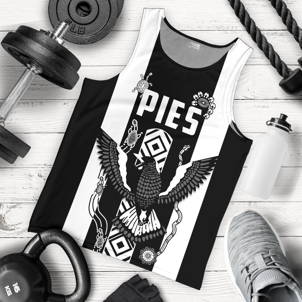 Pies Indigenous Men's Tank Top Collingwood - Vibe Hoodie Shop