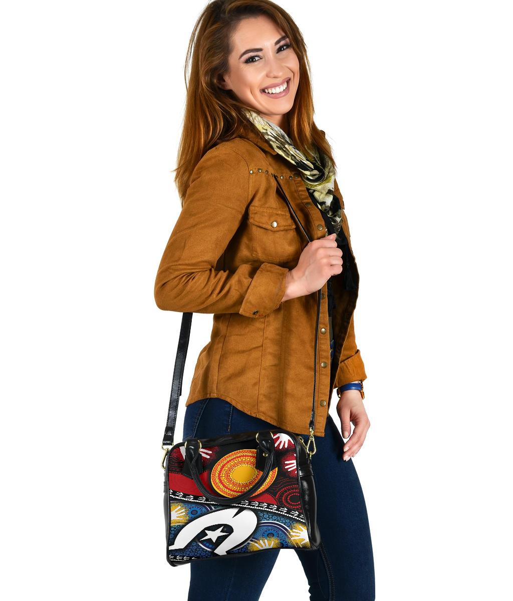 Shoulder Handbag - Australian NAIDOC Aboriginal and Torres Strait Islands Flags - Vibe Hoodie Shop