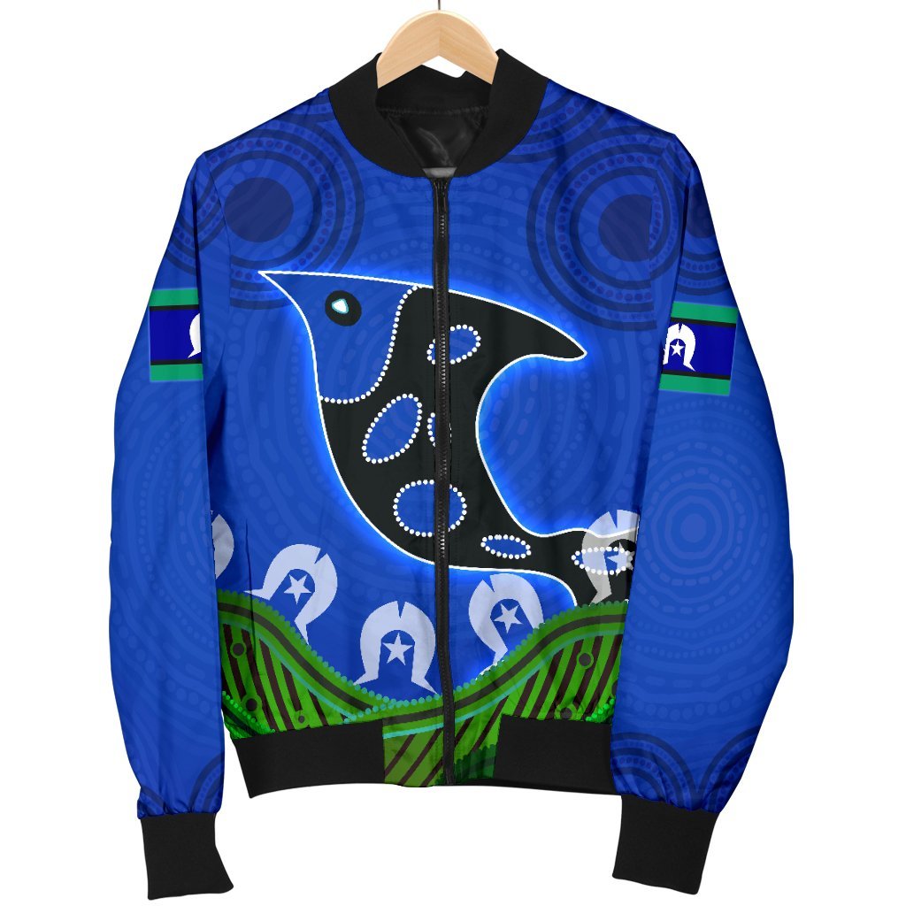 Men's Bomber Jacket - Torres Strait Dot Patterns - Vibe Hoodie Shop