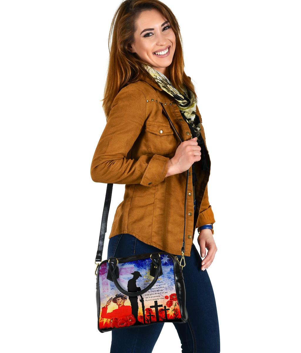 ANZAC Shoulder Handbag - ANZAC 2020 Lest We Forget The Australian Army - Vibe Hoodie Shop