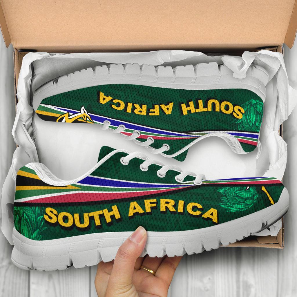 South Africa Sneakers Springboks Rugby Be Unique - Green - Vibe Hoodie Shop