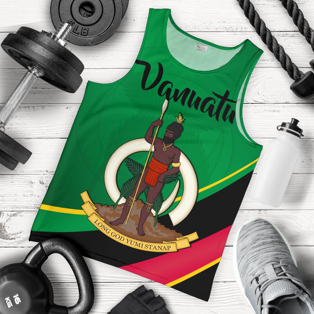 Vanuatu Rugby Men Tank Top Simple Style - Vibe Hoodie Shop