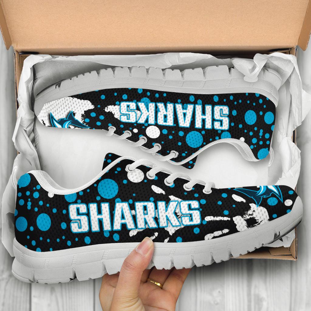 Sharks Indigenous Sneakers Minimalism Version - Vibe Hoodie Shop