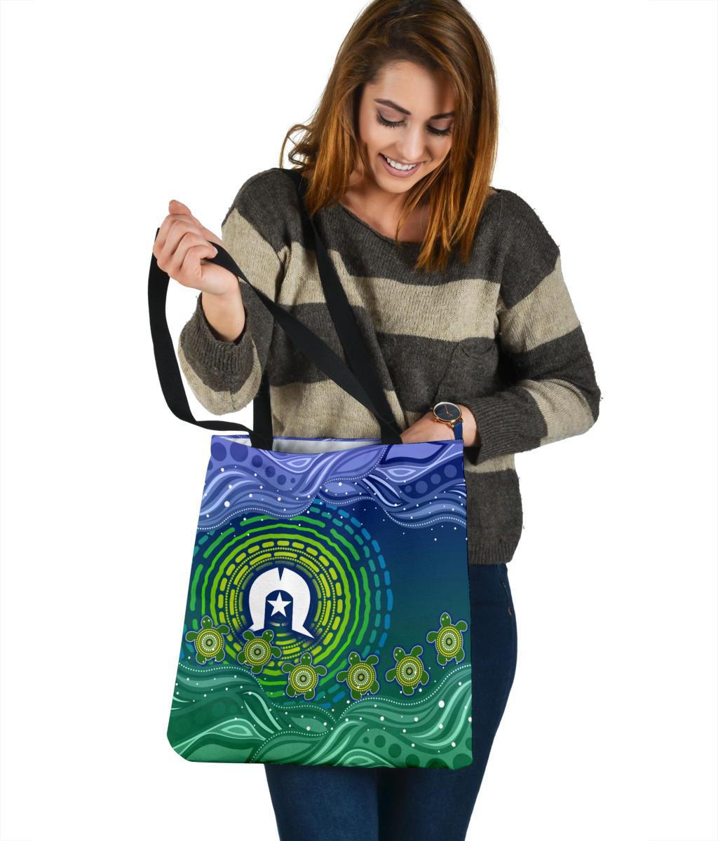 torres-strait-islanders-tote-bags-aboriginal-turtle