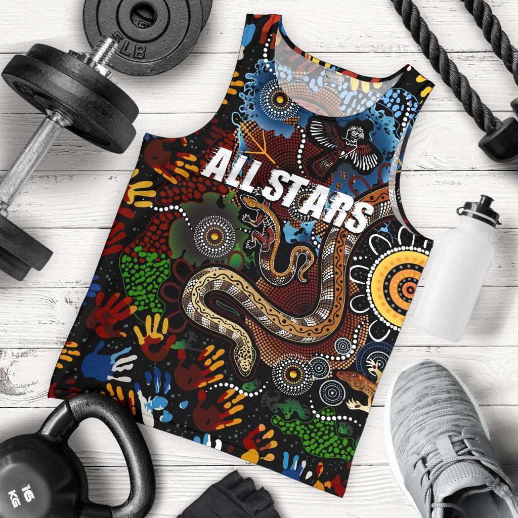 Australia Indigenous Men's Tank Top All Stars - Vibe Hoodie Shop