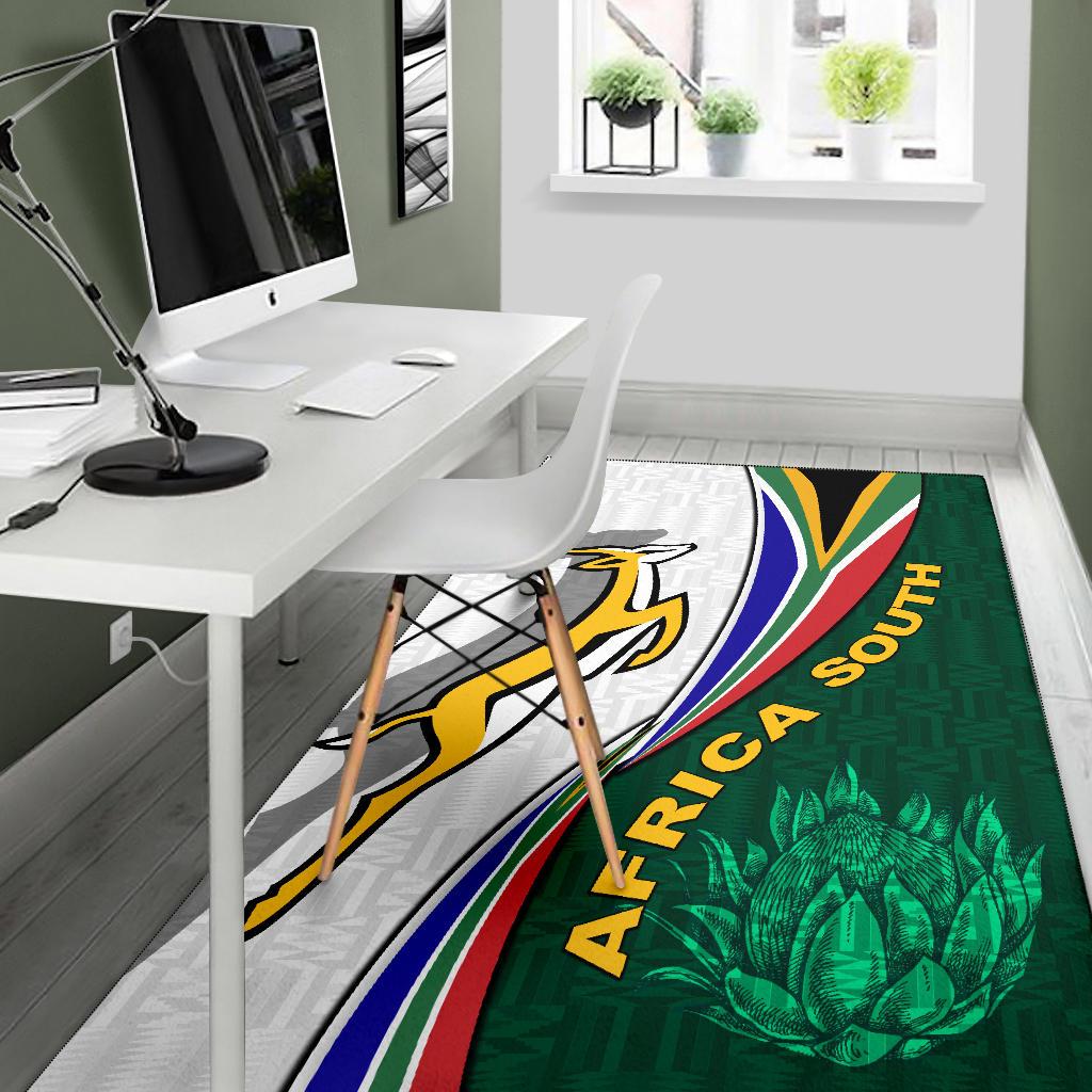 South Africa Area Rug Springboks Rugby Be Unique - White - Vibe Hoodie Shop