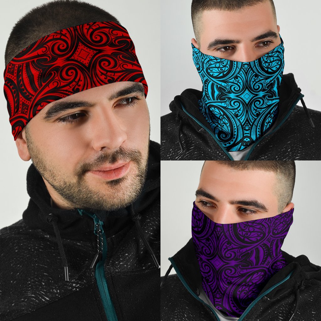 New Zealand Bandana Maori Pattern Colorful - Vibe Hoodie Shop