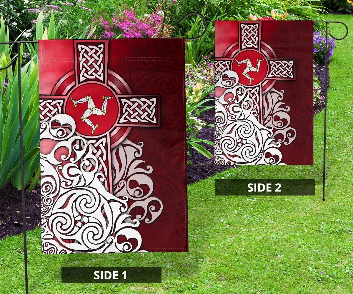 Celtic Flag - Isle Of Man Flag With Celtic Cross - Vibe Hoodie Shop