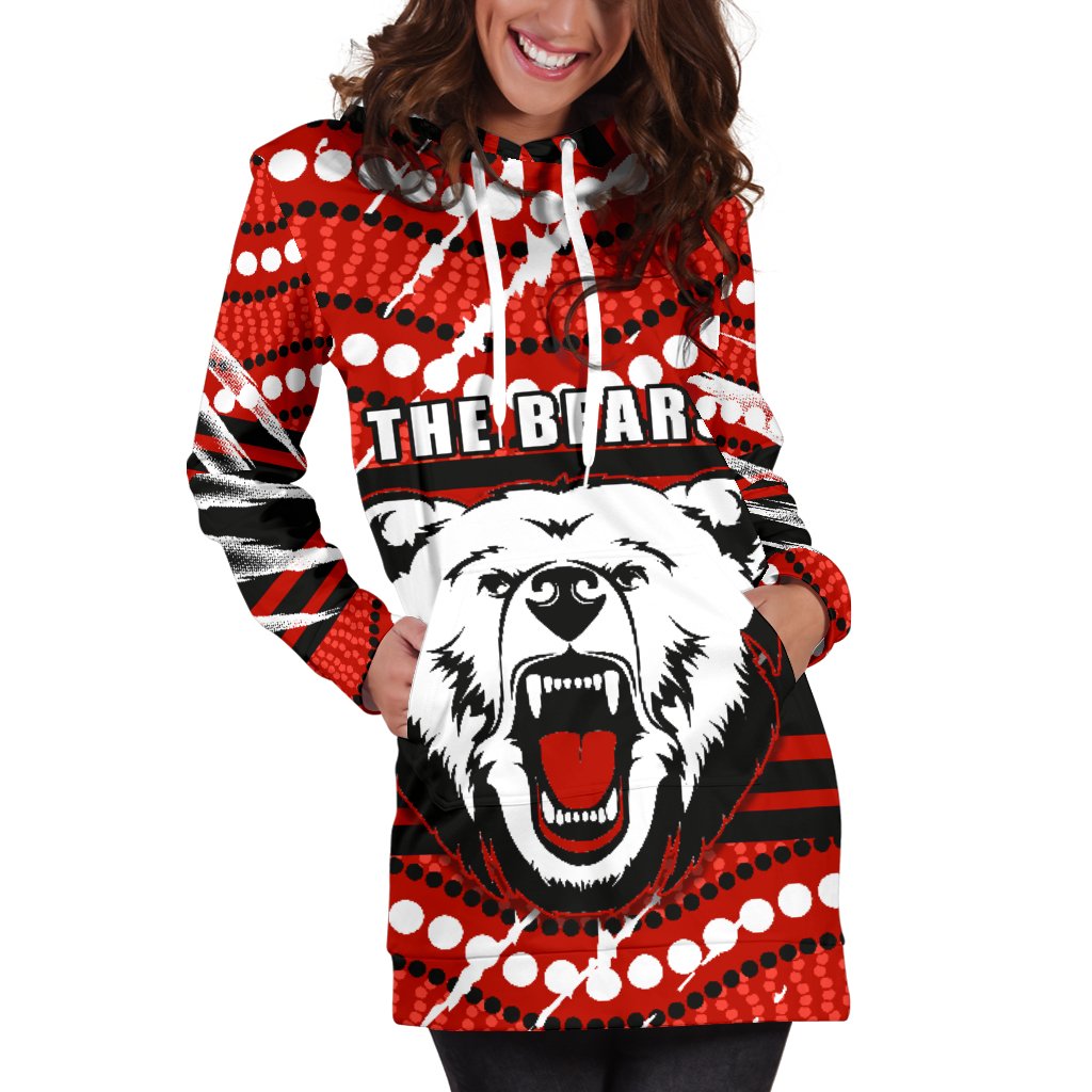 Bears Women Hoodie Dress North Sydney Only - Vibe Hoodie Shop