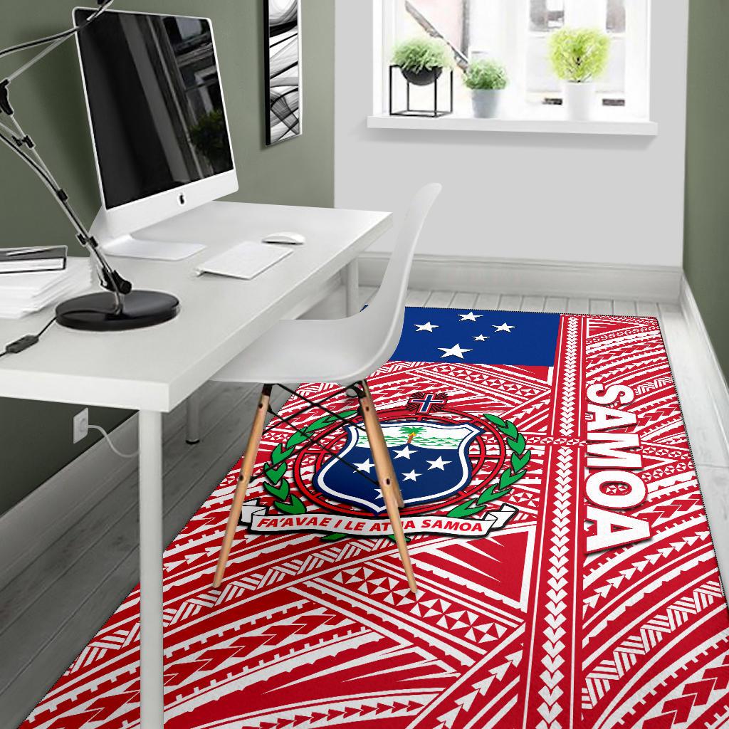 Samoa Flag Polynesian Area Rug - Vibe Hoodie Shop