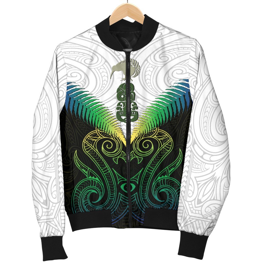 Maori Manaia New Zealand Men Bomber Jacket Rasta - Vibe Hoodie Shop