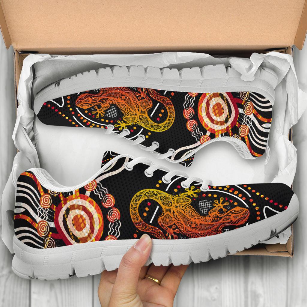 Aboriginal Sneakers - Lizard Sunshine - Vibe Hoodie Shop