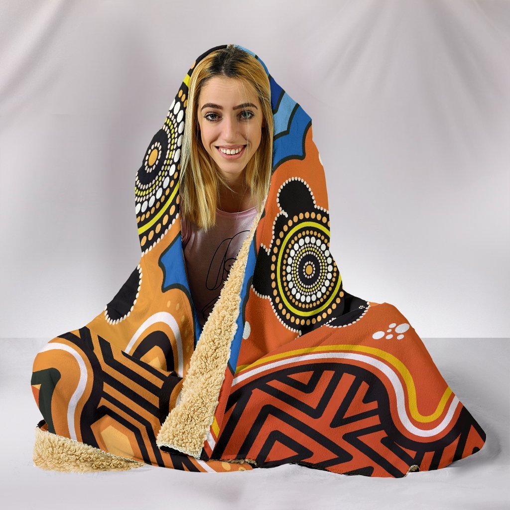 aboriginal-hooded-blanket-indigenous-art-patterns-ver04
