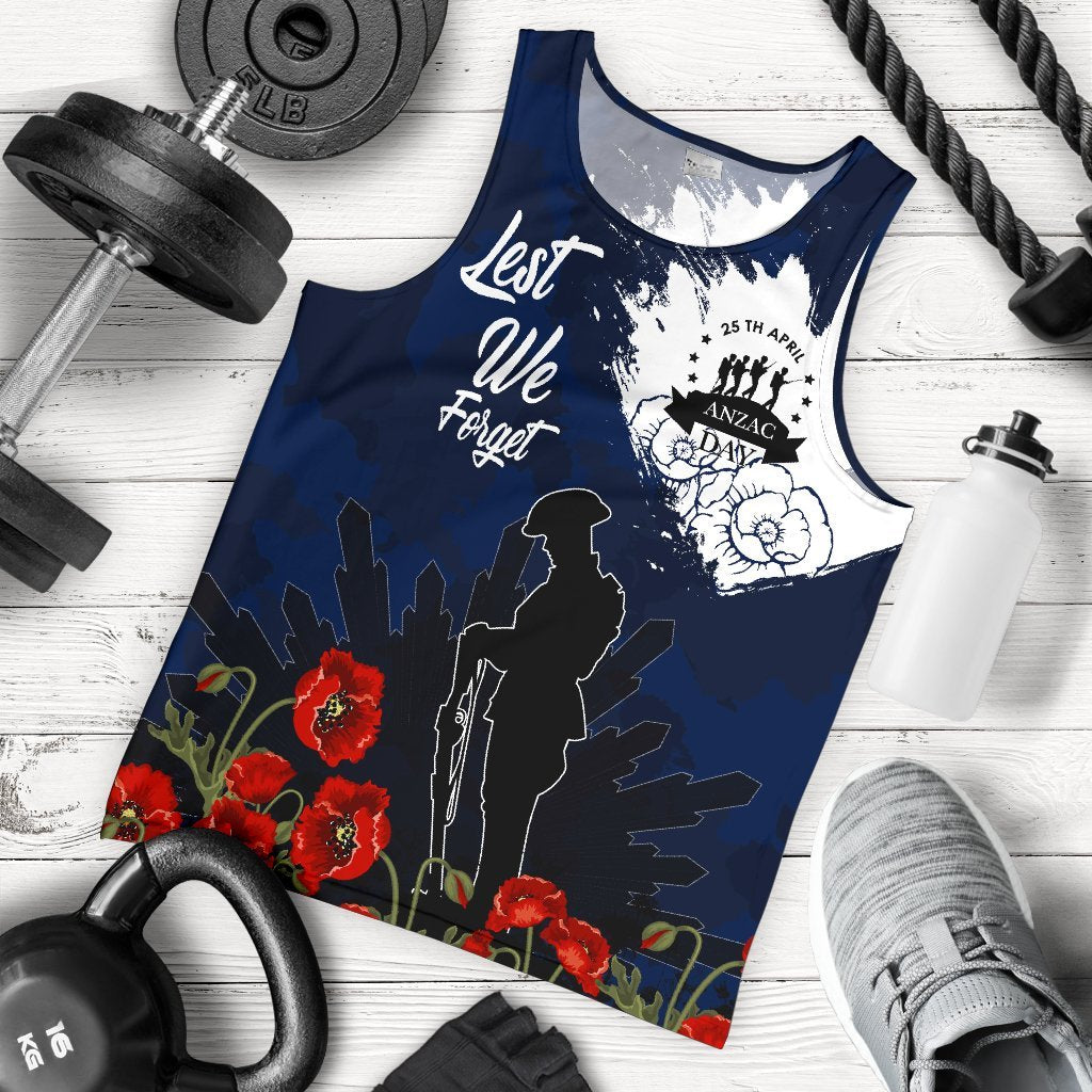 ANZAC Day Men's Tank Top - Australia ANZAC Day 2021 - Vibe Hoodie Shop