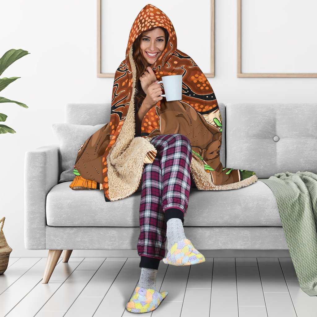 aboriginal-hooded-blanket-kangaroo-with-indigenous-tree