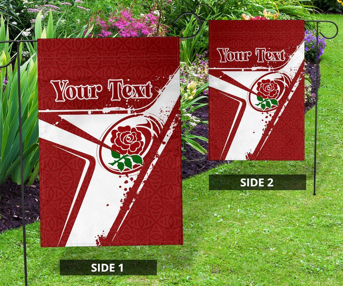 (Custom Text) England Rugby Personalised Flag - England Rugby - Vibe Hoodie Shop