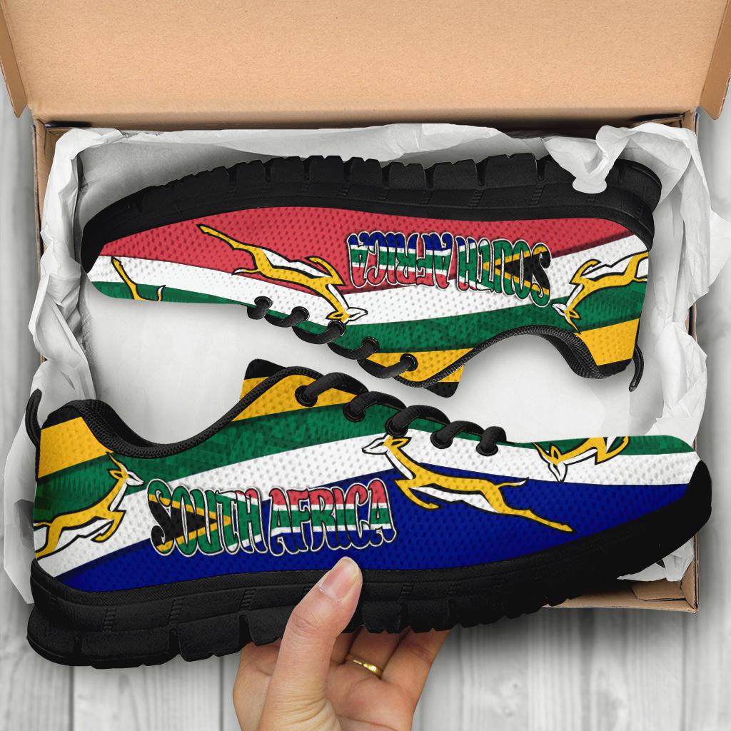 South Africa Sneakers Springboks Rugby Be Proud - Vibe Hoodie Shop