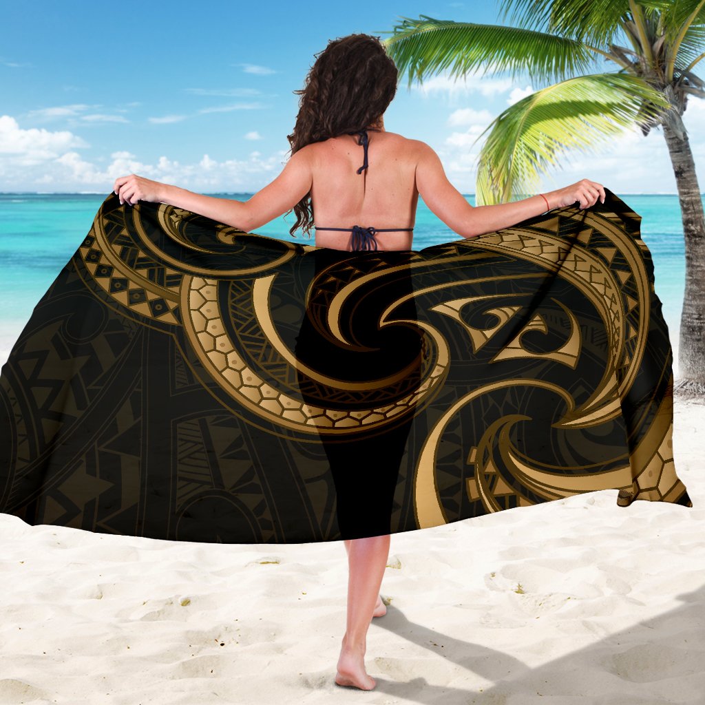 New Zealand Maori Mangopare Sarong Polynesian - Gold - Vibe Hoodie Shop