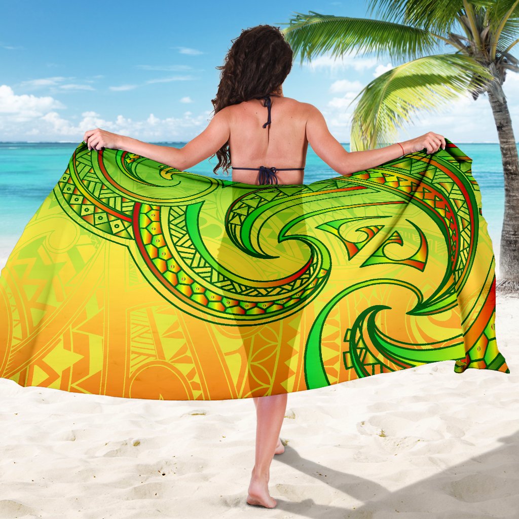 New Zealand Maori Mangopare Sarong Polynesian - Rasta - Vibe Hoodie Shop