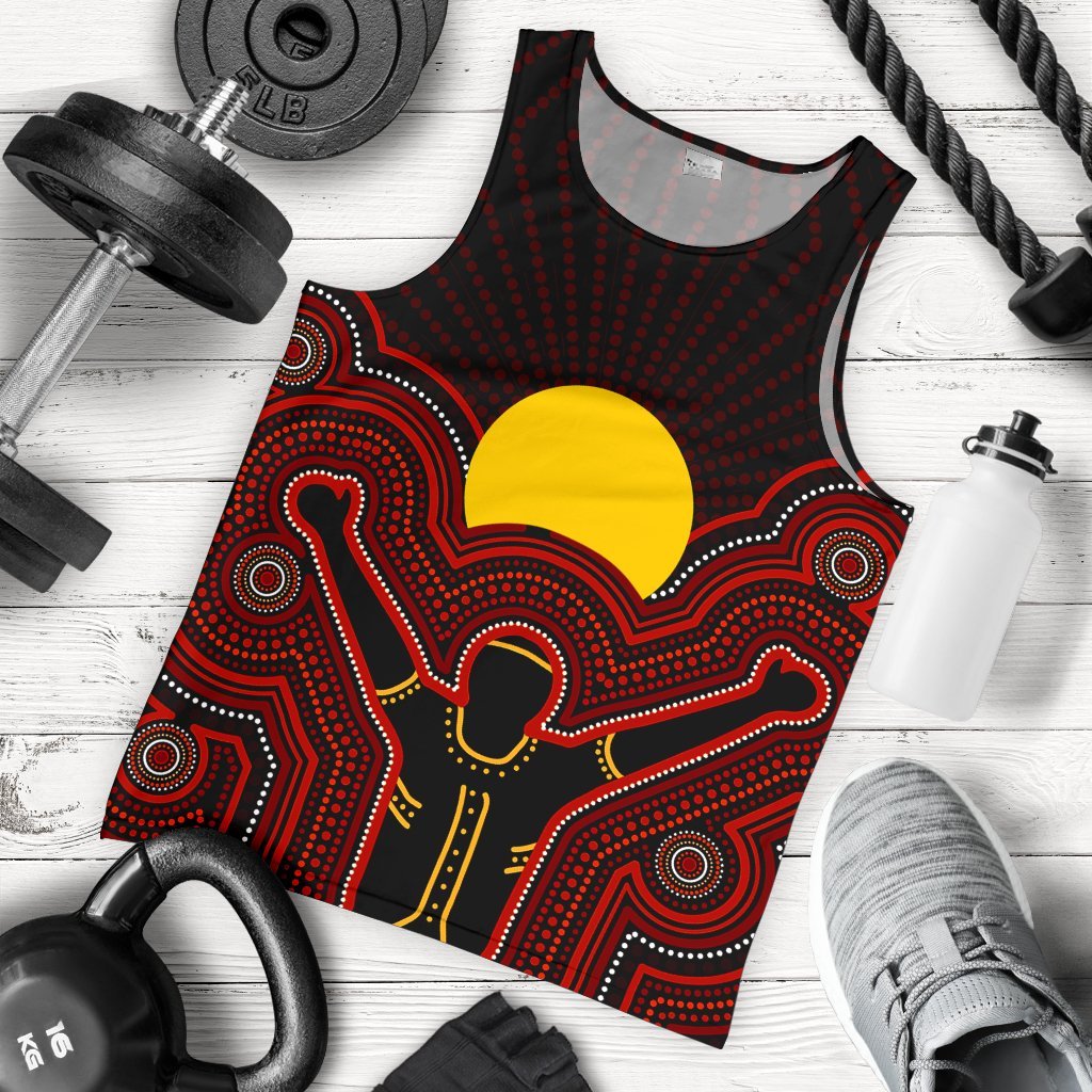 Aboriginal Men's Tank Top - The Sun Always Shines - Vibe Hoodie Shop