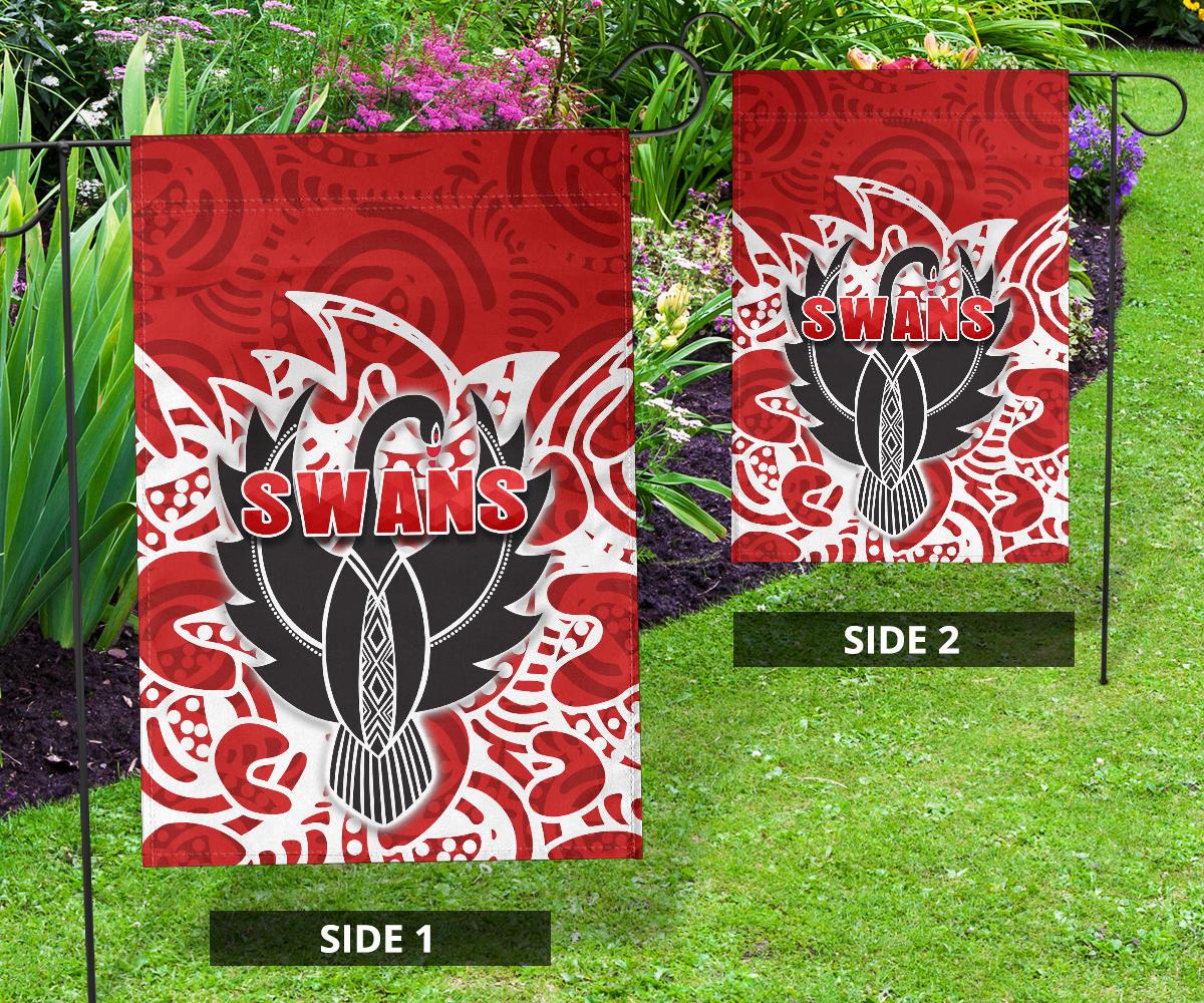 Sydney Flag Simple Indigenous Swans - Vibe Hoodie Shop