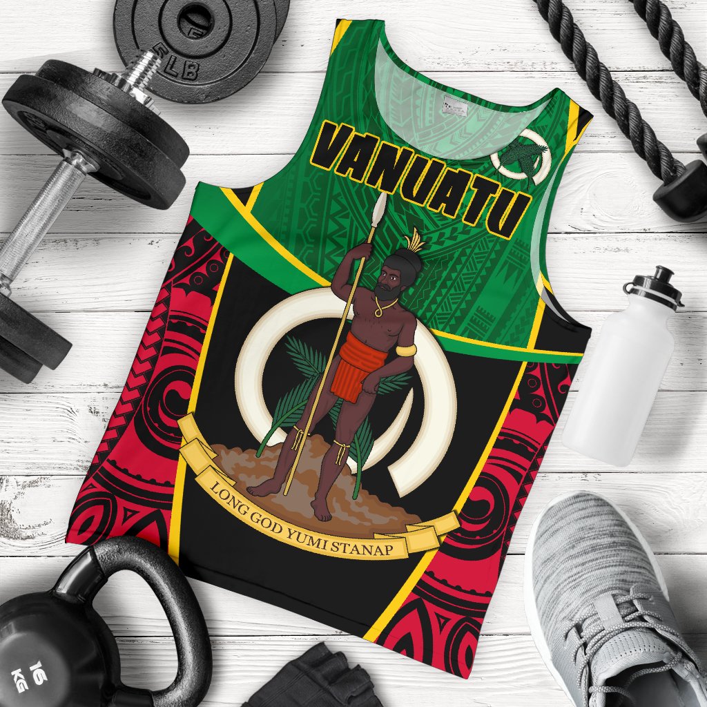 Vanuatu Rugby Men Tank Top Unique Vibes - Vibe Hoodie Shop