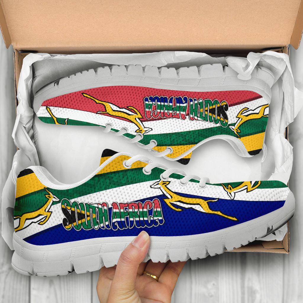 South Africa Sneakers Springboks Rugby Be Proud - Vibe Hoodie Shop