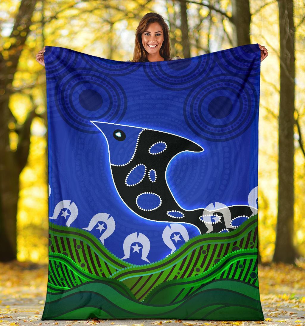 Premium Blanket - Torres Strait Dot Patterns - Vibe Hoodie Shop