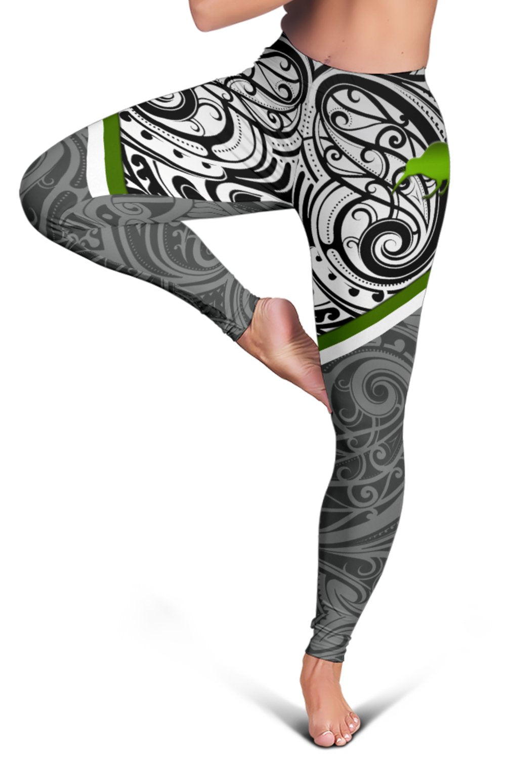 New Zealand Maori Rugby Women Leggings Pride Version - Gray - Vibe Hoodie Shop