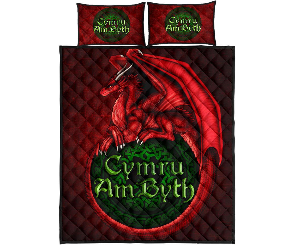 Wales Quilt Bed Set - Cymru Am Byth - Vibe Hoodie Shop