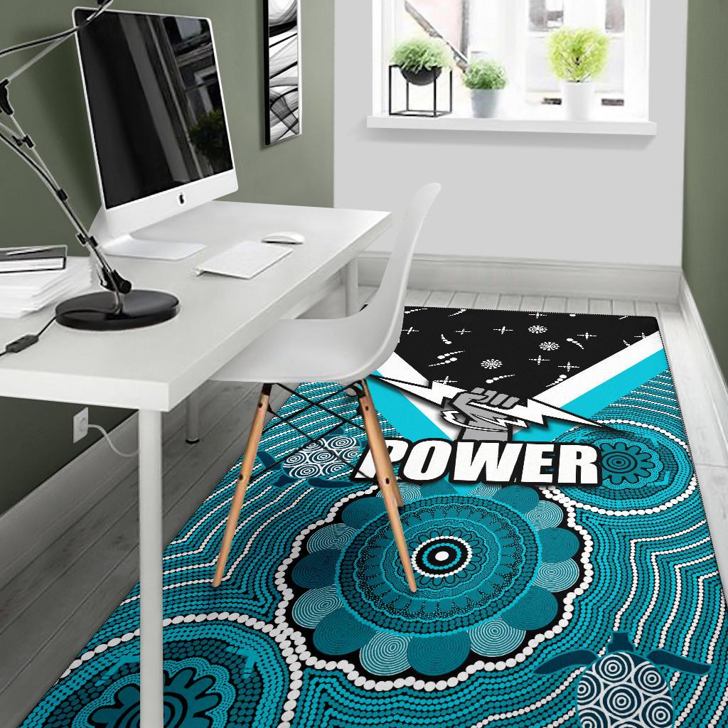 Port Adelaide Area Rug Power - Vibe Hoodie Shop