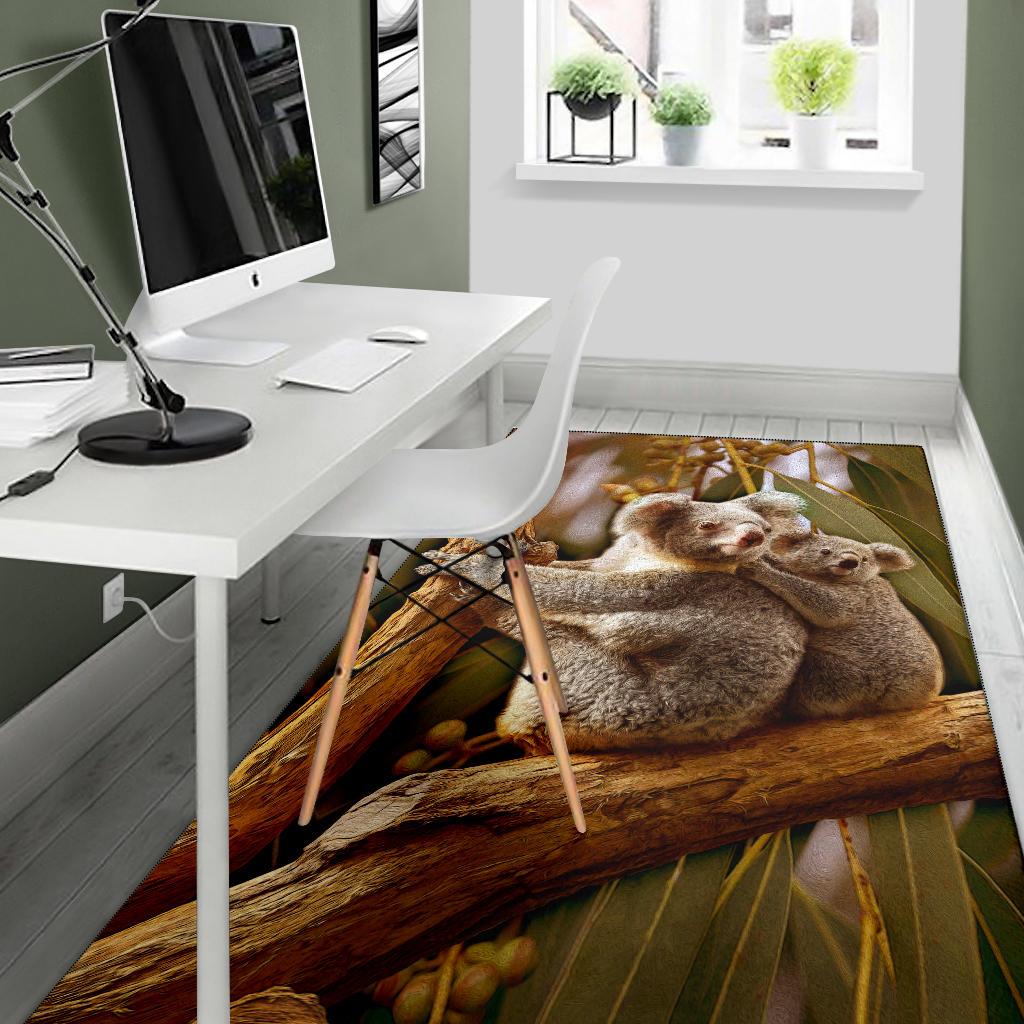 Area Rug - Australian Koala Rug 3D Koala - Vibe Hoodie Shop