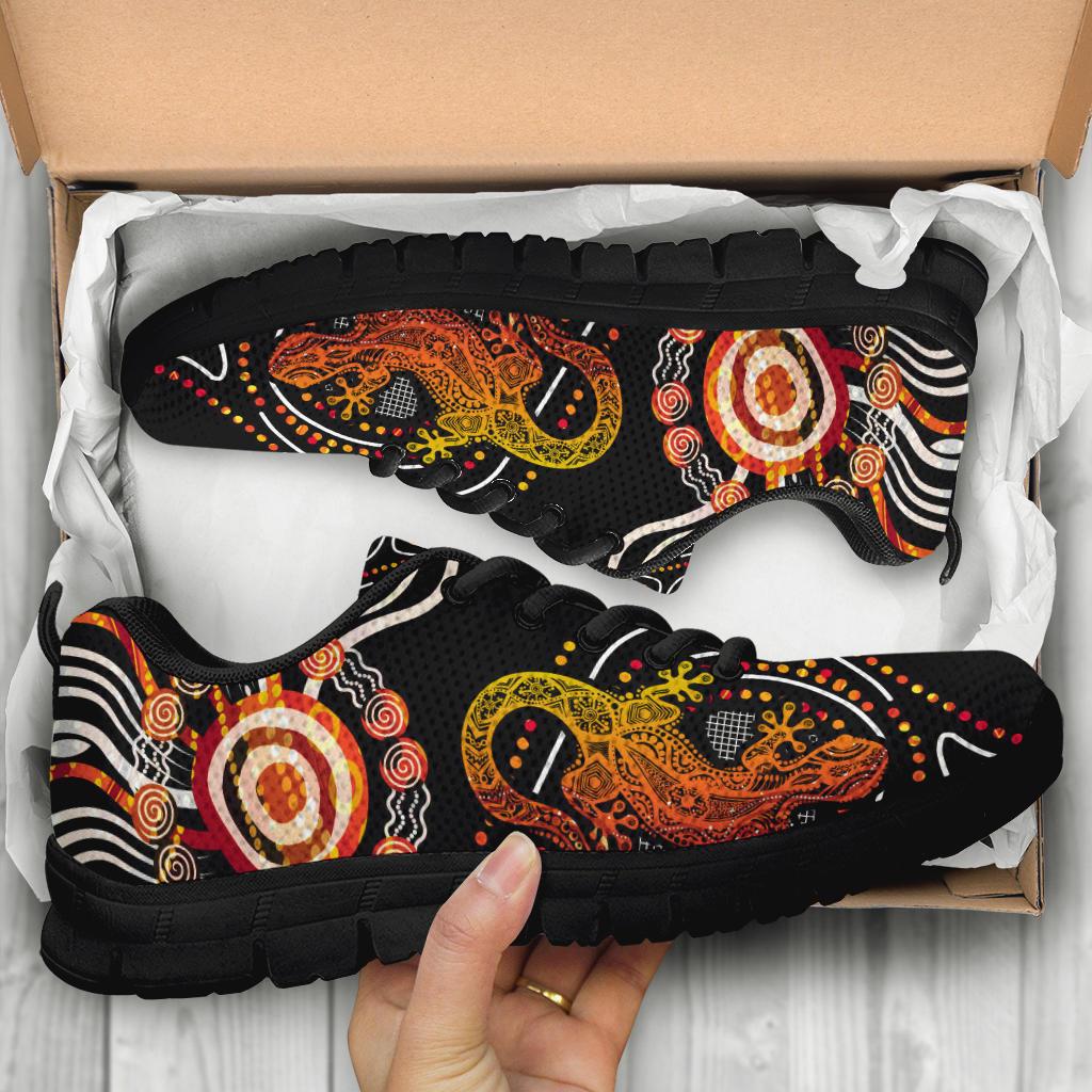 Aboriginal Sneakers - Lizard Sunshine - Vibe Hoodie Shop