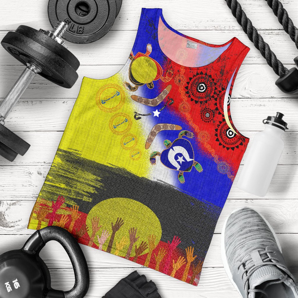 Aboriginal Men's Tank Top - Australia NAIDOC Week 2020 - Vibe Hoodie Shop