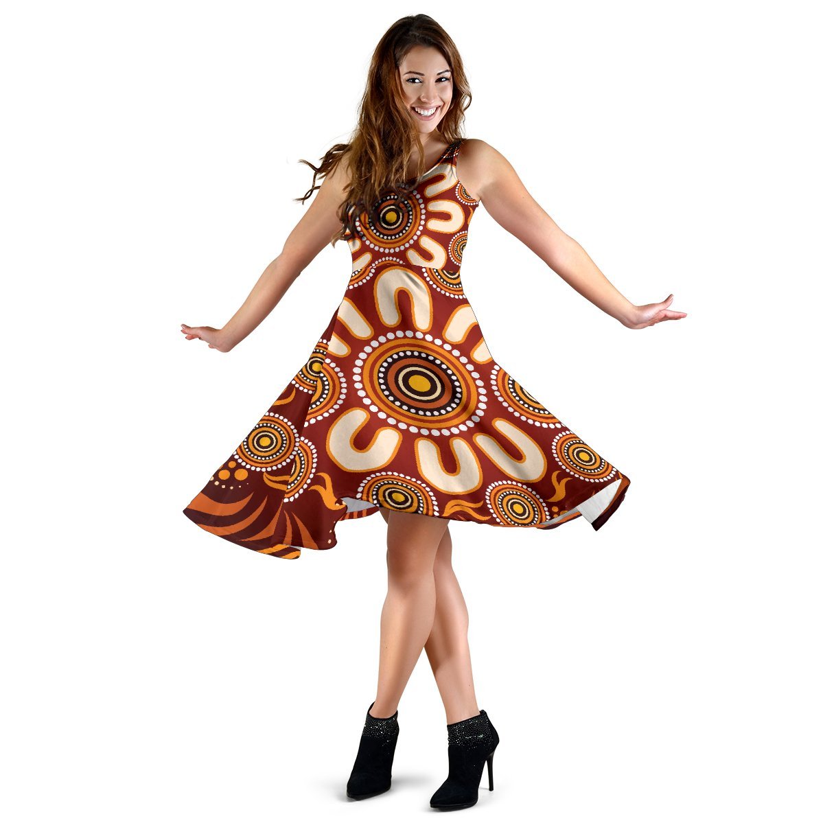 aboriginal-womens-dress-circle-flowers-patterns-ver02