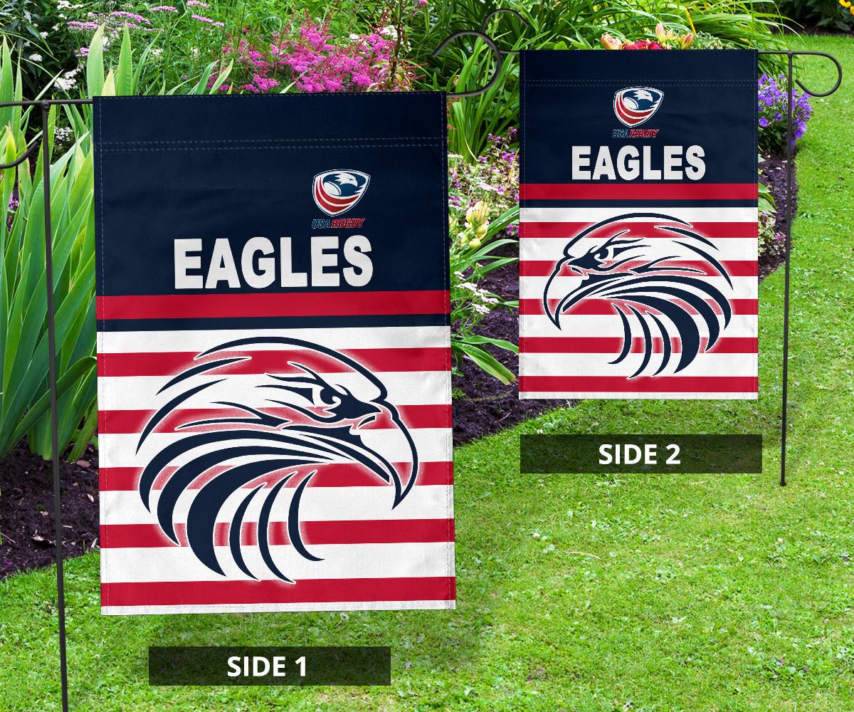 USA Rugby Flag Eagles Simple Style - Navy - Vibe Hoodie Shop