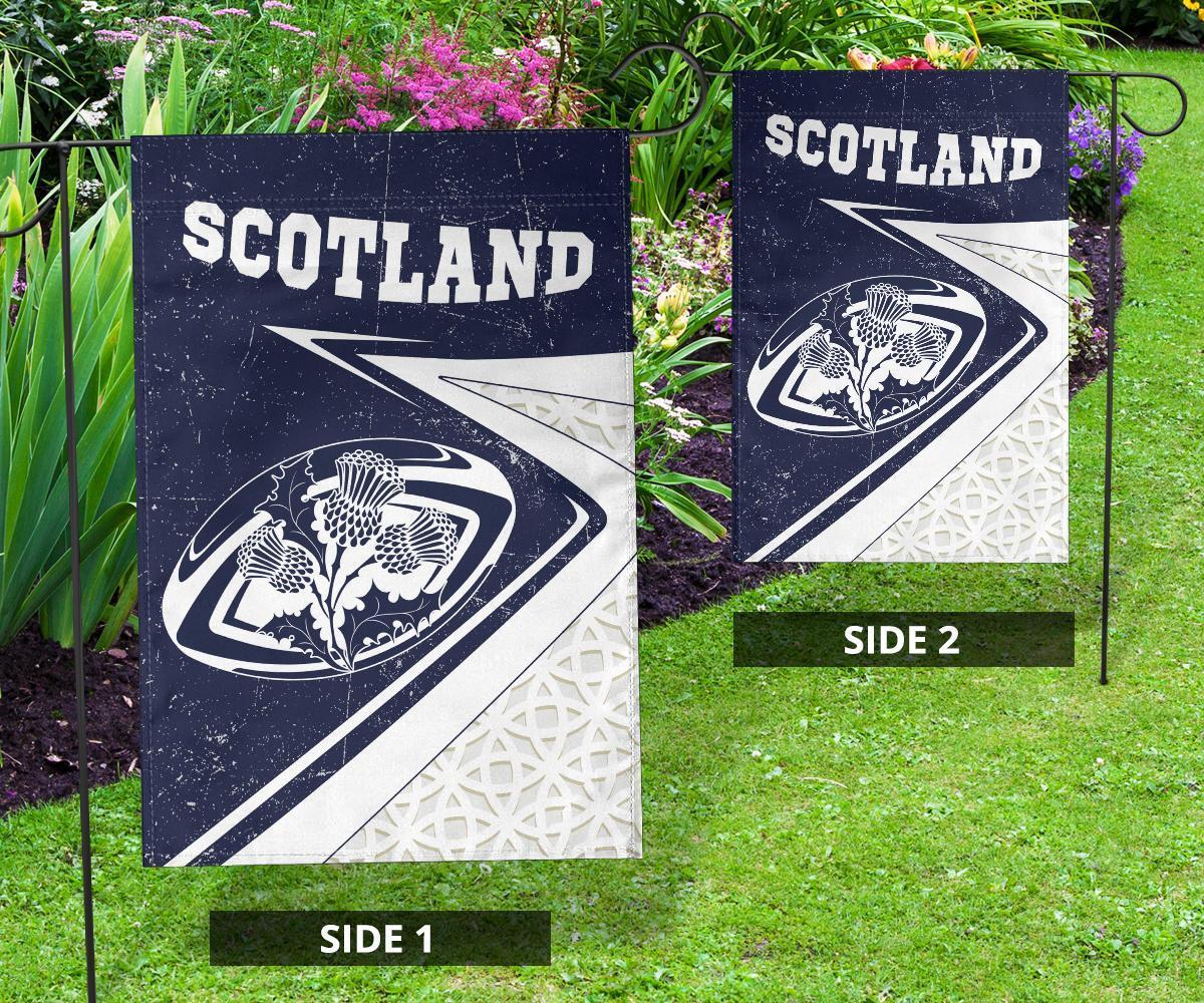 Scotland Rugby Flag - Celtic Scottish Rugby Ball Thistle Ver - Vibe Hoodie Shop