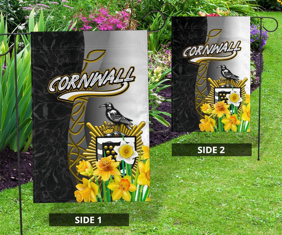 Cornwall Celtic Flag - Daffodil With Seal - Vibe Hoodie Shop