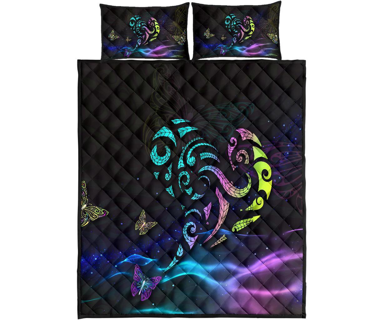 Light Maori New Zealand Quilt Bed Set - Vibe Hoodie Shop