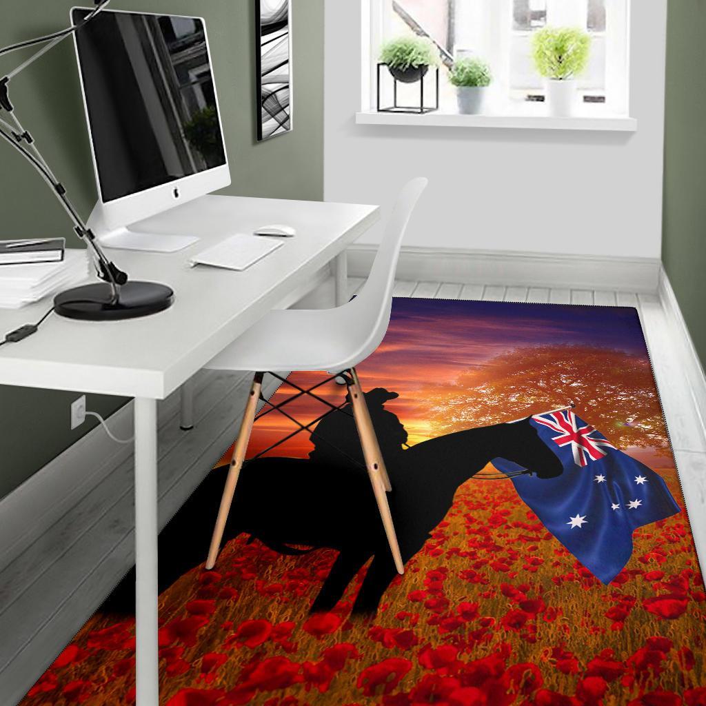 ANZAC Day 2021 Area Rug - Lest We Forget Ver01 - Vibe Hoodie Shop