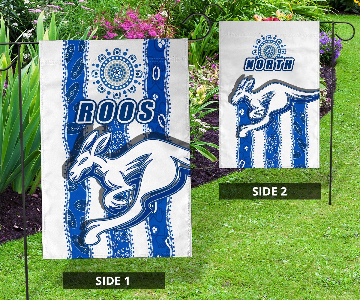 Melbourne Kangaroos Flag Indigenous North - Roos White - Vibe Hoodie Shop