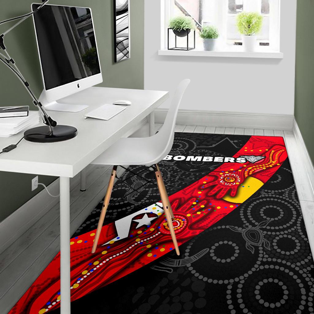 Bombers NAIDOC Week Area Rug Essendon Ingenious - Vibe Hoodie Shop