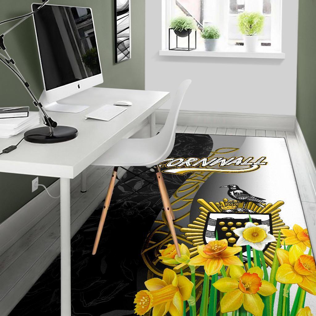 Cornwall Celtic Area Rug - Daffodil With Seal - Vibe Hoodie Shop