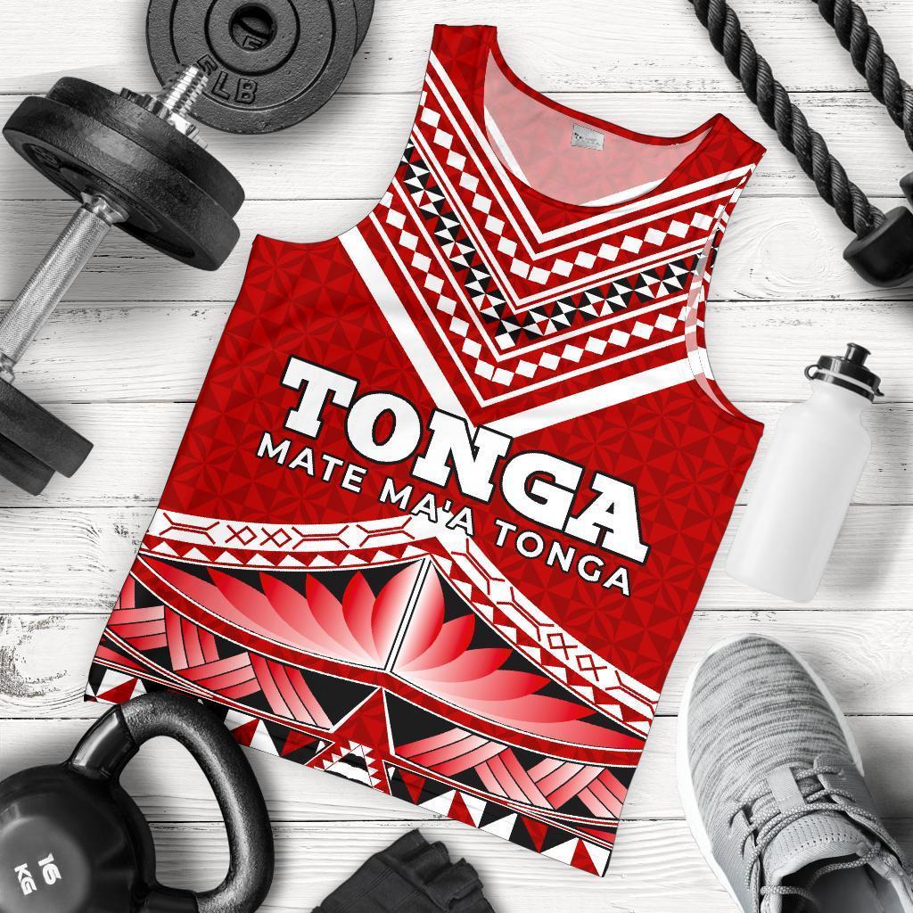 Mate Ma'A Tonga Pattern Men's Tank Top - Vibe Hoodie Shop