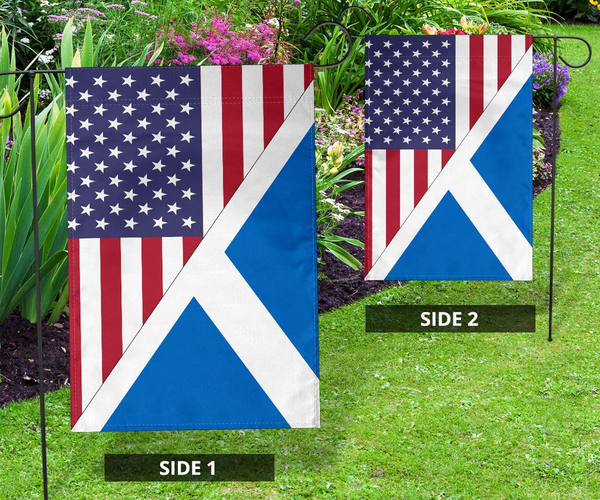 US Flag with Scotland Flag - Vibe Hoodie Shop