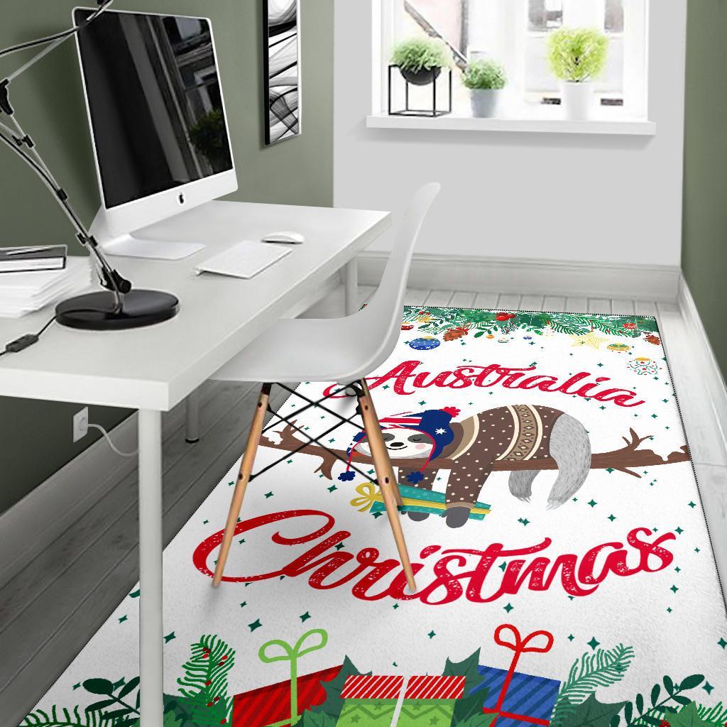 Australia Christmas Area Rug White - Merry Christmas - Vibe Hoodie Shop