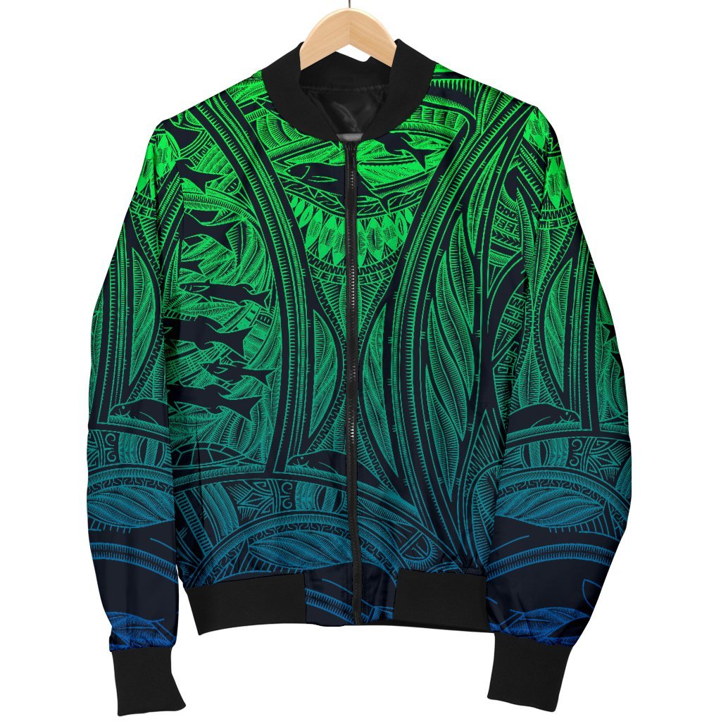 Torres Strait Islanders Women's Bomber Jacket - Ocean Art - Vibe Hoodie Shop