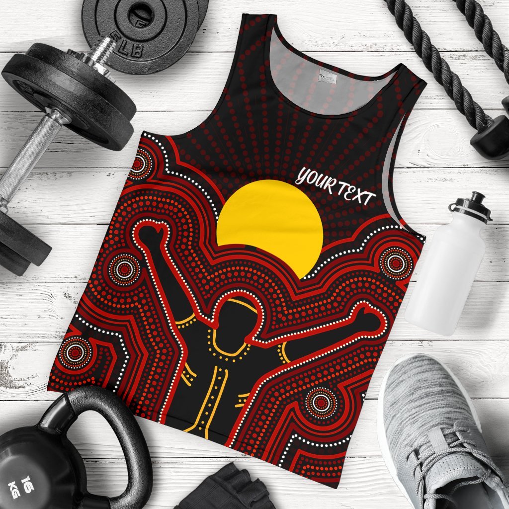 Aboriginal Personalised Men's Tank Top - The Sun Always Shines - Vibe Hoodie Shop