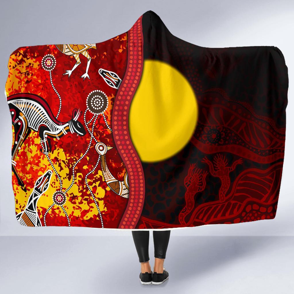 aboriginal-hooded-blanket-red-indigenous-flag