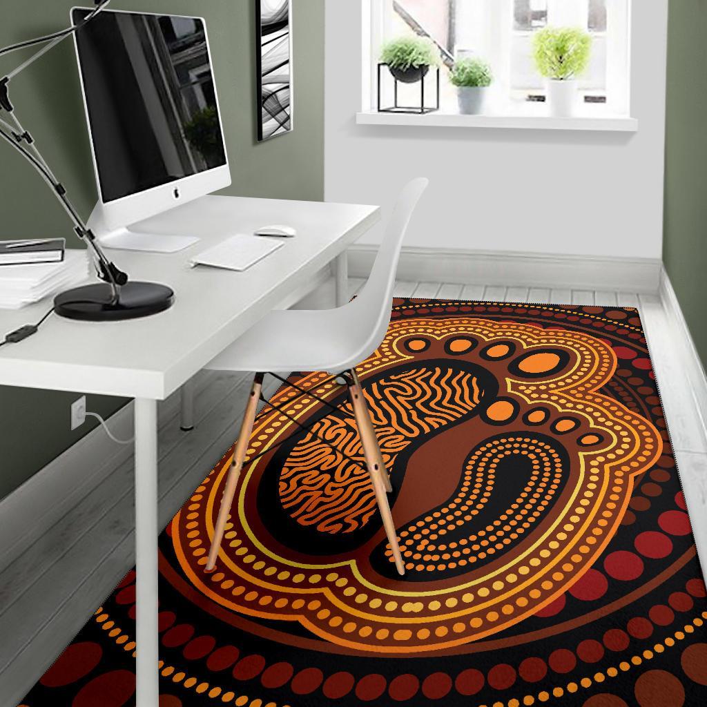 Aboriginal Area Rug - Aboriginal FootPrint - Vibe Hoodie Shop